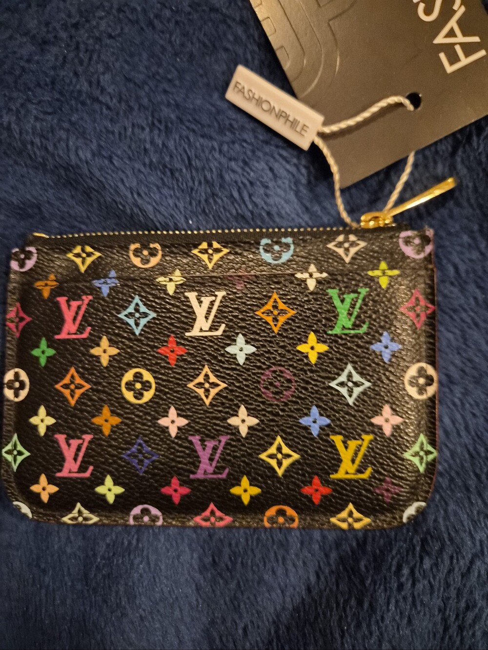 Louis Vuitton Black Murakami Multicolor Monogram Key Coin Pouch - Picture 2 of 13